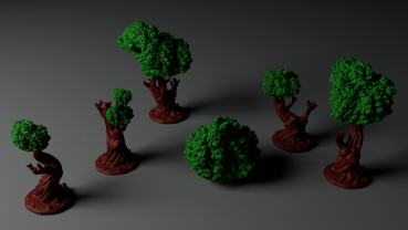 Forest tree set - 3D printed